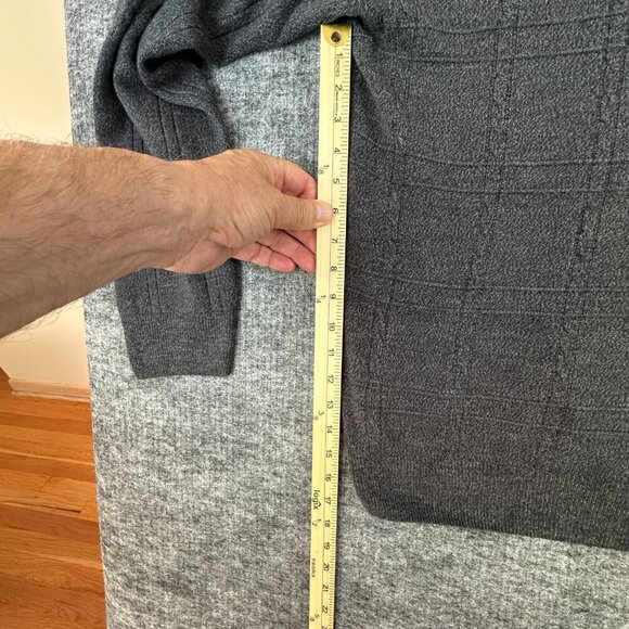 DOCKERS Knitted Men's Sweater, V-Neck, Gray color 2X/2XG - Picture 6 of 9